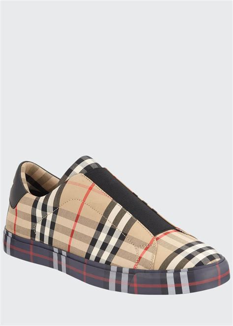 cheap burberry mens sneakers|Burberry slip on sneakers men.